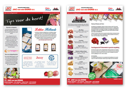 Flyer Jac van den Oord met tips voor de kerst